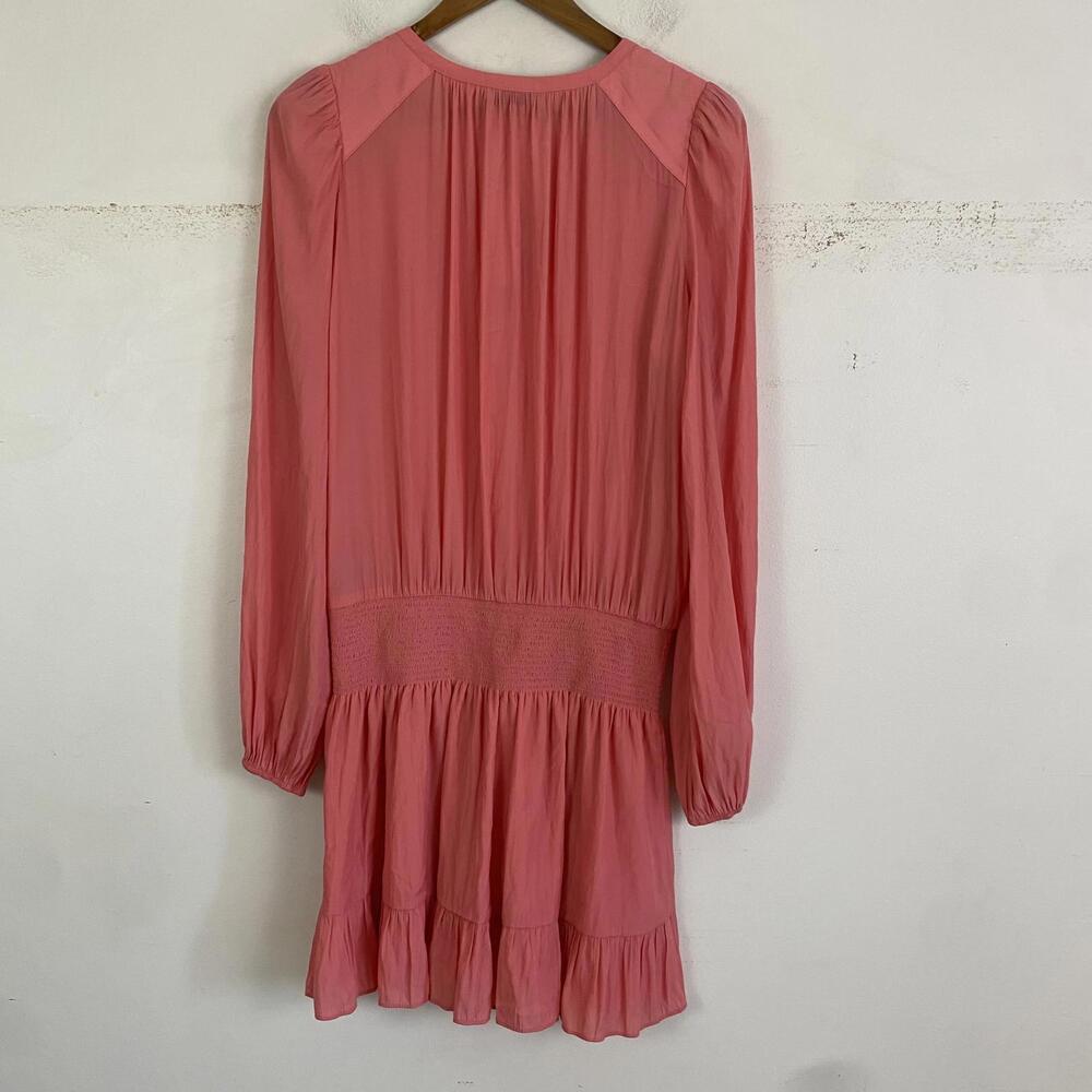 RAMY BROOK christie long sleeve mini dress in rose sz M - Picture 6 of 7